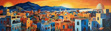 Schilderij Marokko van Abstract Schilderij