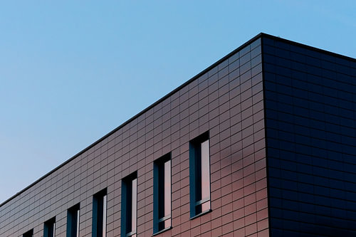 Dark Building and the Sunset - 2017