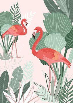 Flamingo Träume von Goed Blauw