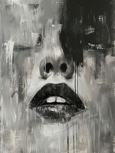 Portrait abstrait moderne