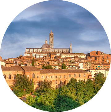 Panorama van de stad Siena in Italië van Voss Fine Art Fotografie