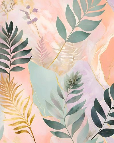 Botanisch ontwerp droomlandschap van Kintsugi99