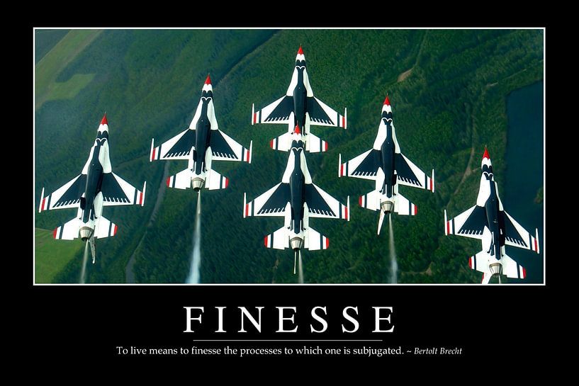 STK107107M-Finesse: Inspirerende Quote en Motiverende Poster van Stocktrek Images