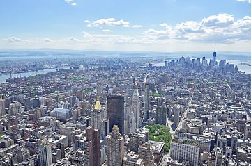 Overzicht over Manhattan New York van Frans van Huizen