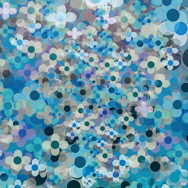 Blauwe bloemen van Angel Estevez