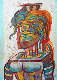 Kopf einer Frau von Diego Manuel Rodriguez