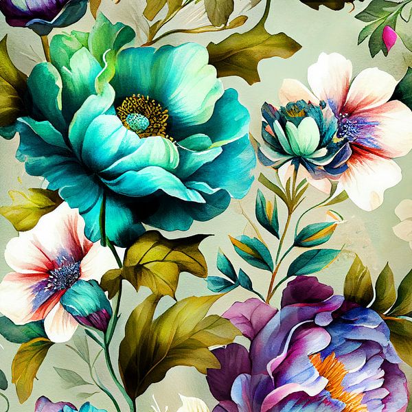 Blumen Aquarellmalerei #Blumen von JBJart Justyna Jaszke