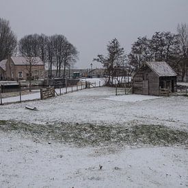 Dutch snowy landscape by Anne-Marie Vermaat