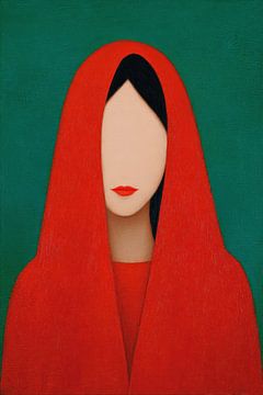Woman in Red by Franka Poulain