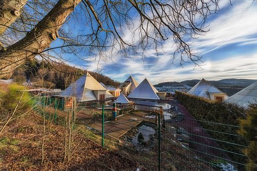 Het piramidepark in Lennestadt - Duitsland