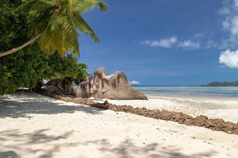 Strand Anse Source D'Argent auf der Seychellen Insel La Digue von Reiner Conrad