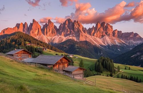 Summer sky over the Alps
