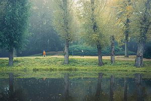 Wandelen in het Noorderplantsoen, Groningen van Hessel de Jong