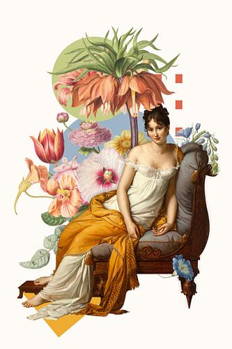 a Collage with Juliette Récamier sur Marja van den Hurk