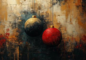 Weihnachtskugeln Duo von Kunst Laune