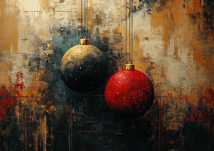 Weihnachtskugeln Duo von Kunst Laune