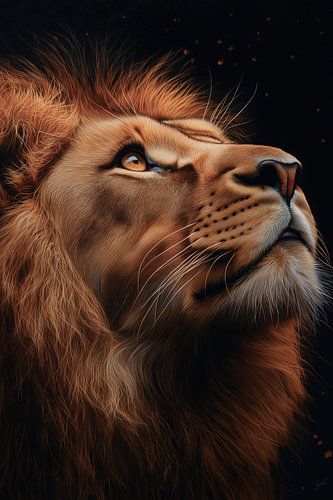 Porträt eines Löwen von Bert Nijholt