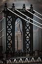 Manhattan Bridge en Empire State Building van Kurt Krause thumbnail