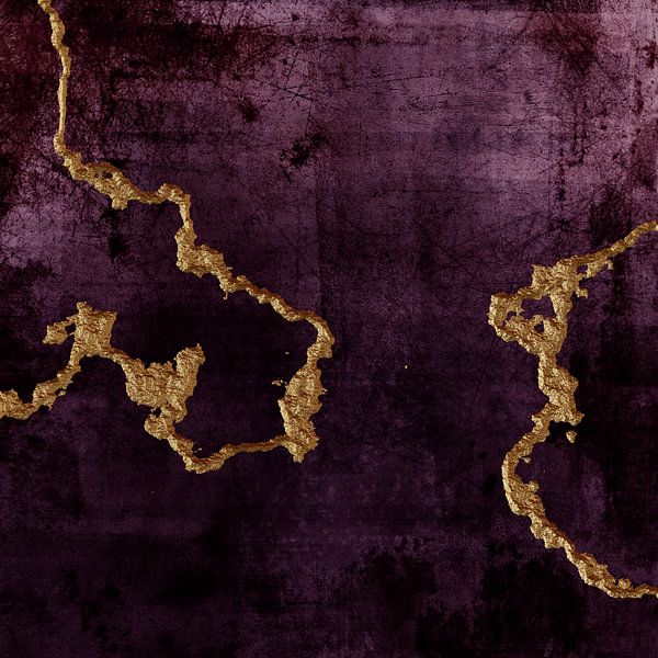 Gold Bordeaux II von beangrphx Illustration and paintings