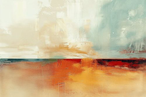 Altweibersommer, abstrakte Landschaft