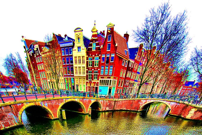 Colorful Amsterdam #116 van Theo van der Genugten