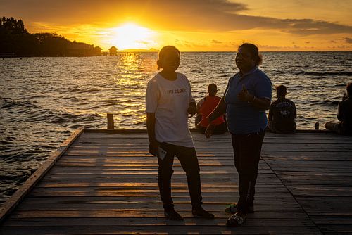 Zonsondergang @ Arborek Eiland, Indonesie