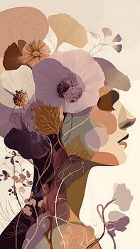 Blooming Mind Garden Surreale Posterkunst