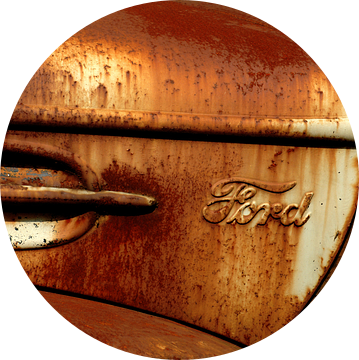 Detail van roestige oude Ford van Alice Berkien-van Mil