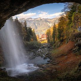 Giessbach Falls in Autumn by Philipp Hodel Photography