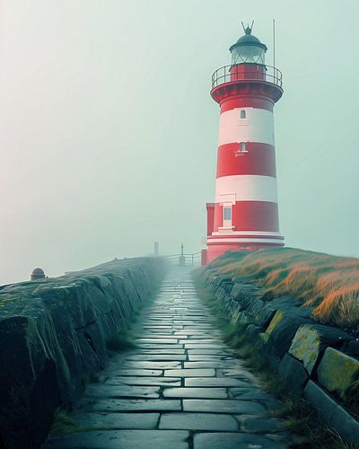 Lighthouse in the fog