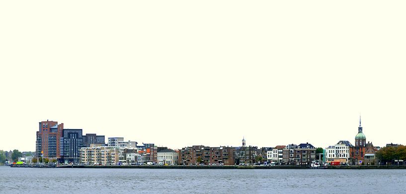 Blick auf Dordrecht von der Merwekade bis zum Groothoofd von Simon van der Plas