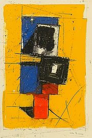 Dynamic abstract design with primary colours by Art & Soul Creations