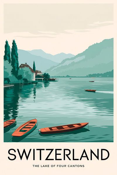 Switzerland by Poster Art Shop
