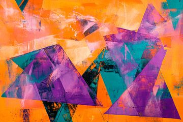 Abstract geometric composition by Poster Art Shop