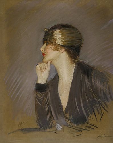 Paul César Helleu - Portret van Lucette