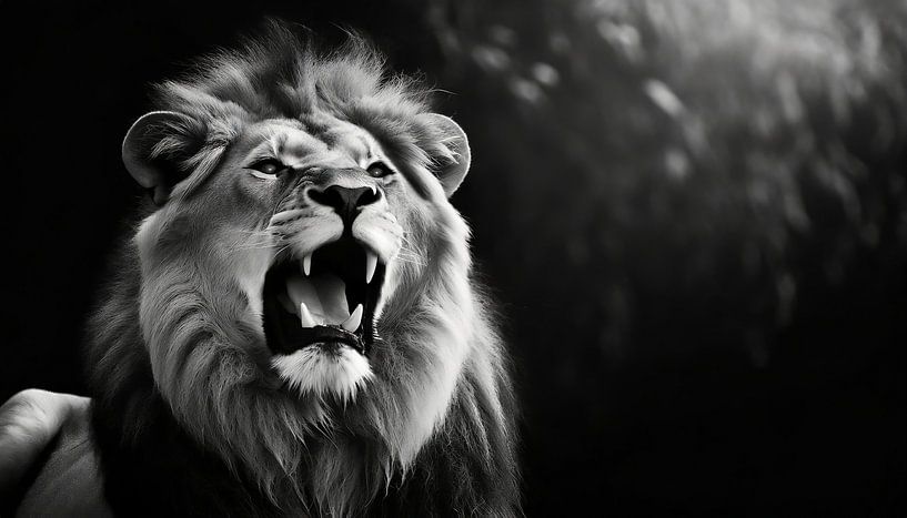 Brüllender Löwe von Uwe Merkel