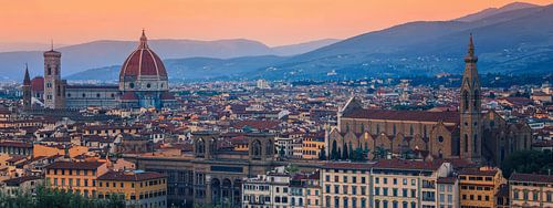 Blik over Florence, gezien vanaf Piazzale Michelangelo