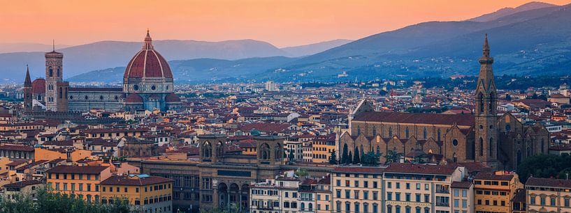 Ansicht von Florenz, vom Piazzale Michelangelo aus gesehen von Henk Meijer Photography
