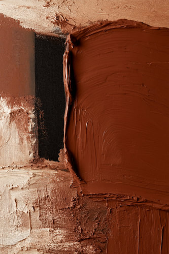Earth Rhythm – Modern abstract painting in terracotta and shades of brown