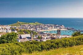 View of the old town and harbour of St. Ives, Cornwall by Christian Müringer