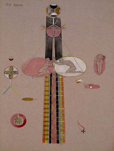 Hilma af Klint - L'arbre de la connaissance n° 7B