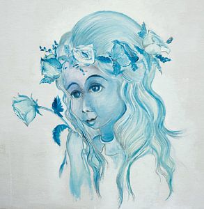 Meisje met roos : Sneeuwwitje van Anne-Marie Somers