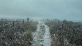 Misty forest path by Nick Isselman