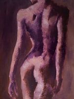 model vrouw naakt rug 