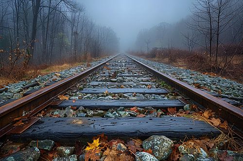 Spoor door landschap