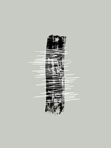 Modern abstract van lijnen in boho stijl