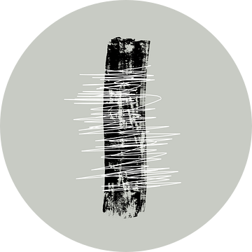 Modern abstract van lijnen in boho stijl