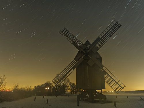 Historische windmolen in Krippendorf Thüringen