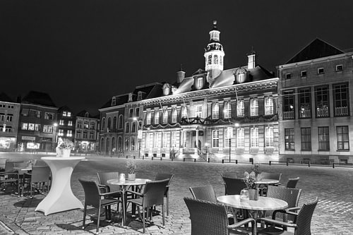 The Market of Roermond, The Netherlands by night