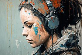 Deep into Music No 104 by ARTEO Paintings